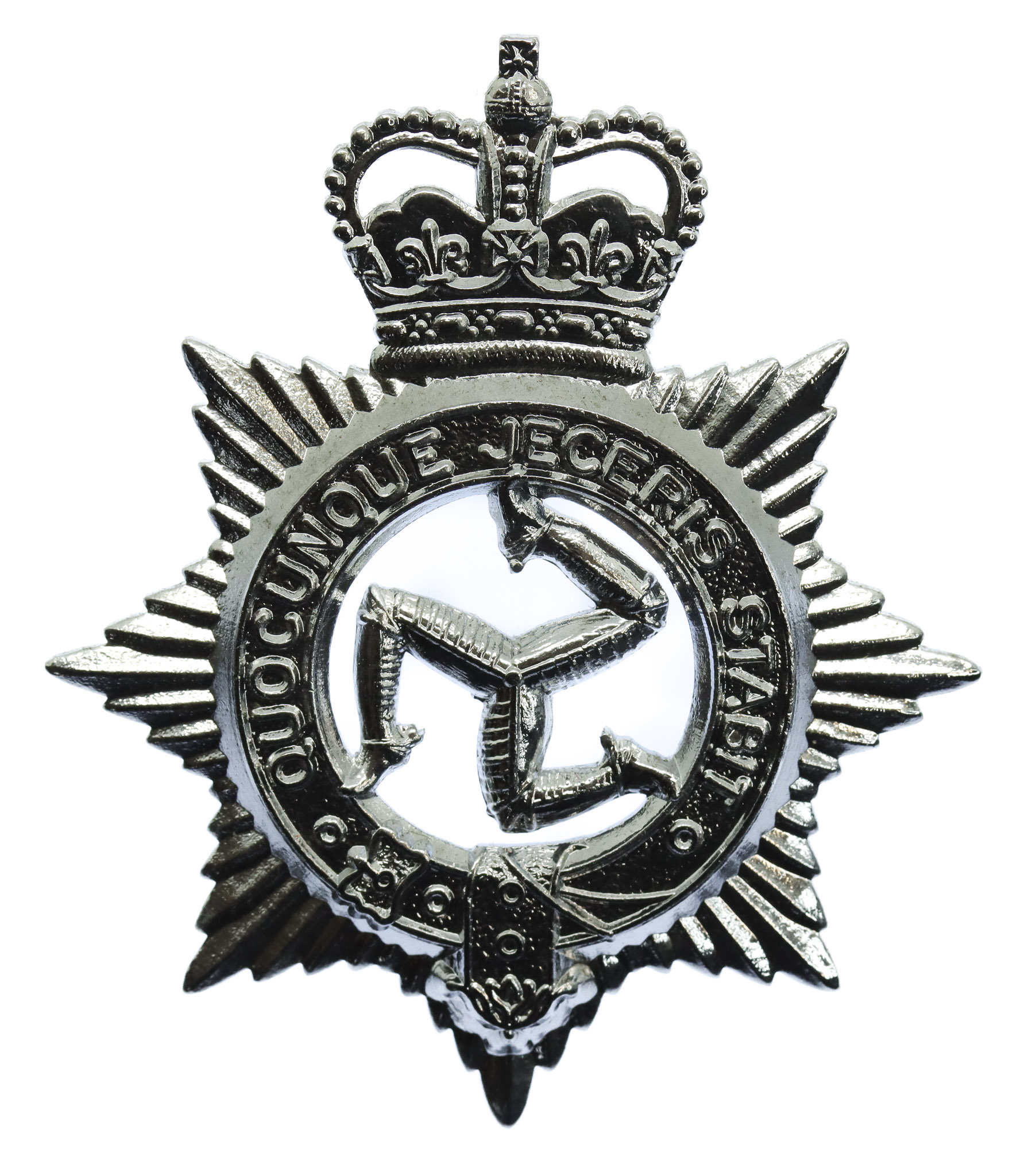 Isle of Man Constabulary Cap Badge - Queen's Crown