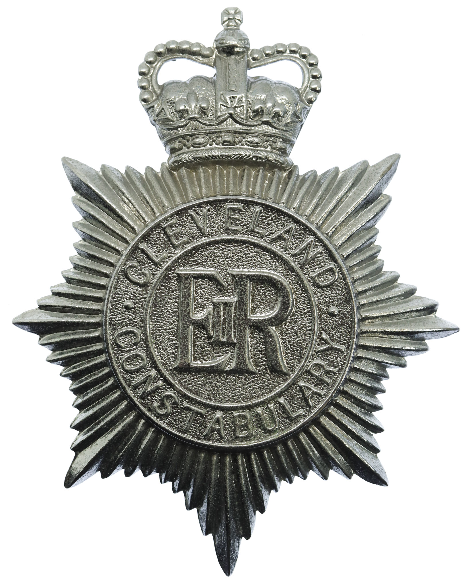Cleveland Constabulary Helmet Plate - Queen's Crown