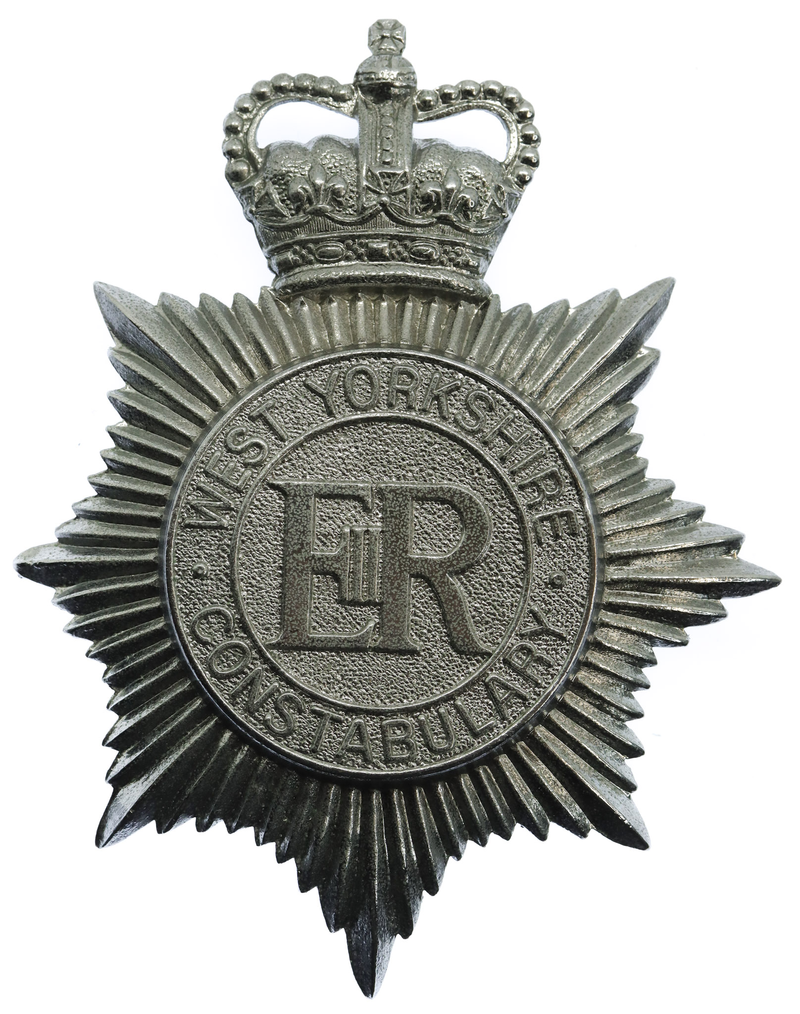 West Yorkshire Constabulary Helmet Plate - Queen's Crown