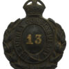 Surrey Constabulary Black Wreath Helmet Plate - King's Crown
