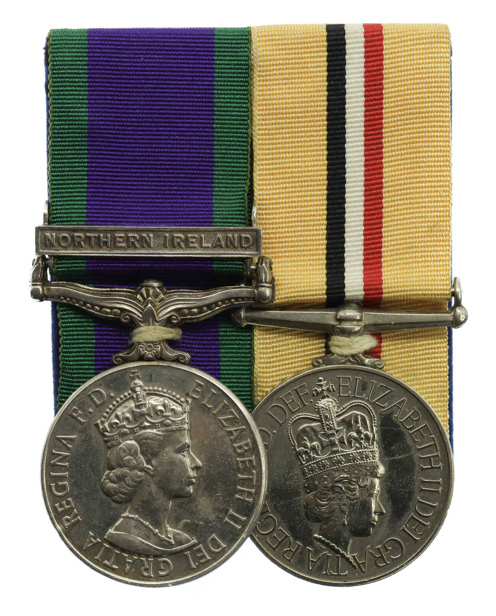 Campaign Service Medal (Clasp - Northern Ireland) & Iraq Medal Pair - Pte. M.K. Haslam, Queen's Lancashire Regiment