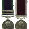 Campaign Service Medal (2 Clasps - Borneo, Malay Peninsula) and Long Service & Good Conduct Medal Pair - Cpl. Garjaman Damai, 2nd/7th Gurkha Riifles