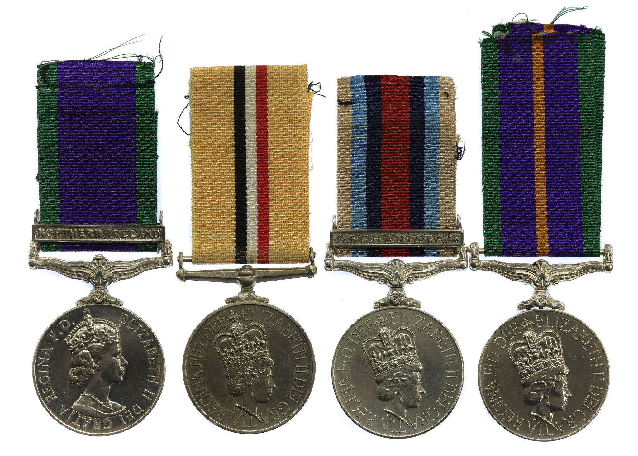 Campaign Service Medal (Clasp - Northern Ireland, Iraq Medal, OSM Afghanistan and Accumulated Campaign Service Medal Group of Four - Cpl. P.S. Gibbons, Royal Logistic Corps
