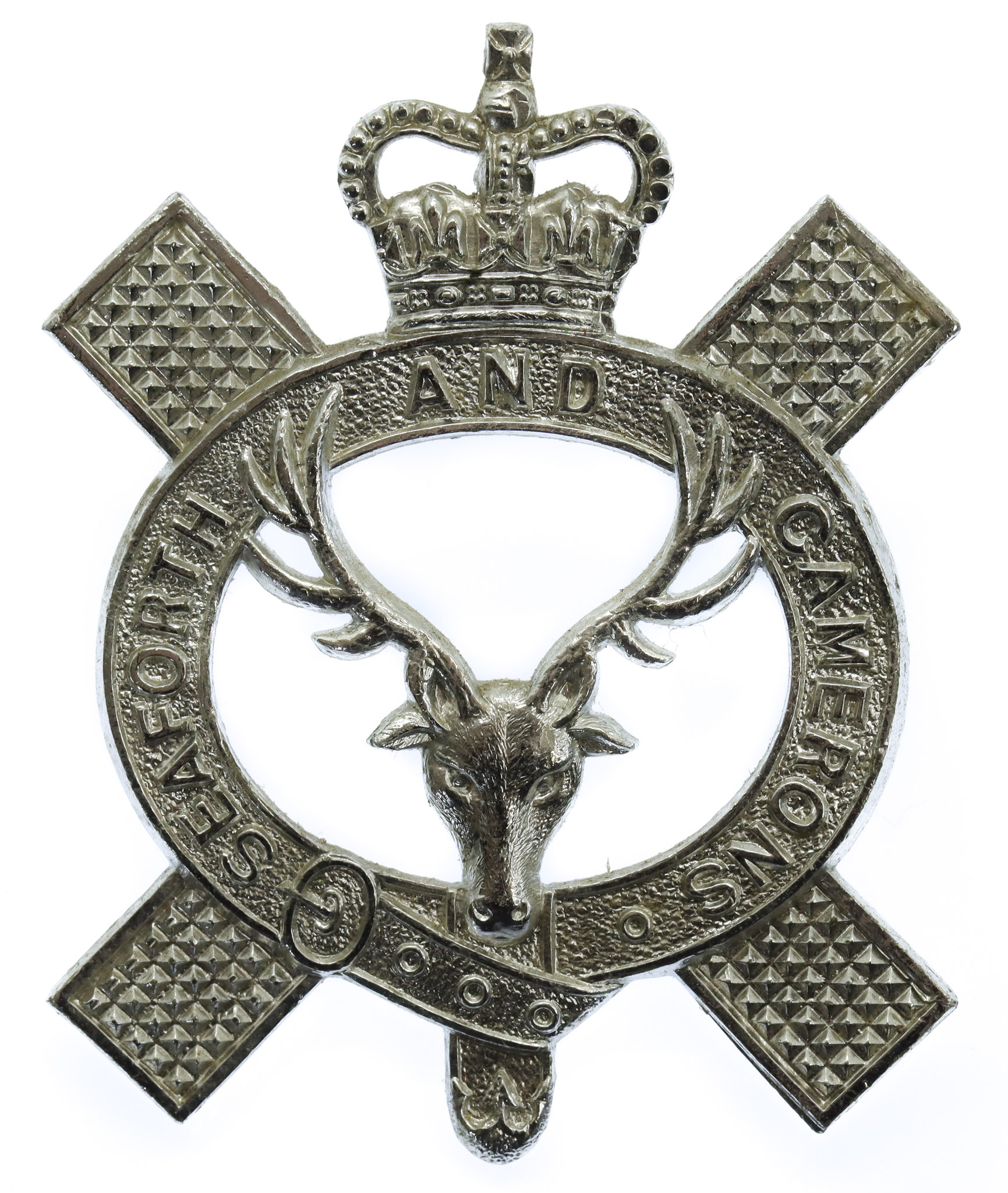 Queen's Own Highlanders (Seaforth and Camerons) Anodised (Staybrite) Cap Badge