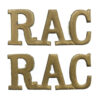 Pair of Royal Armoured Corps (R.A.C.) Shoulder Titles