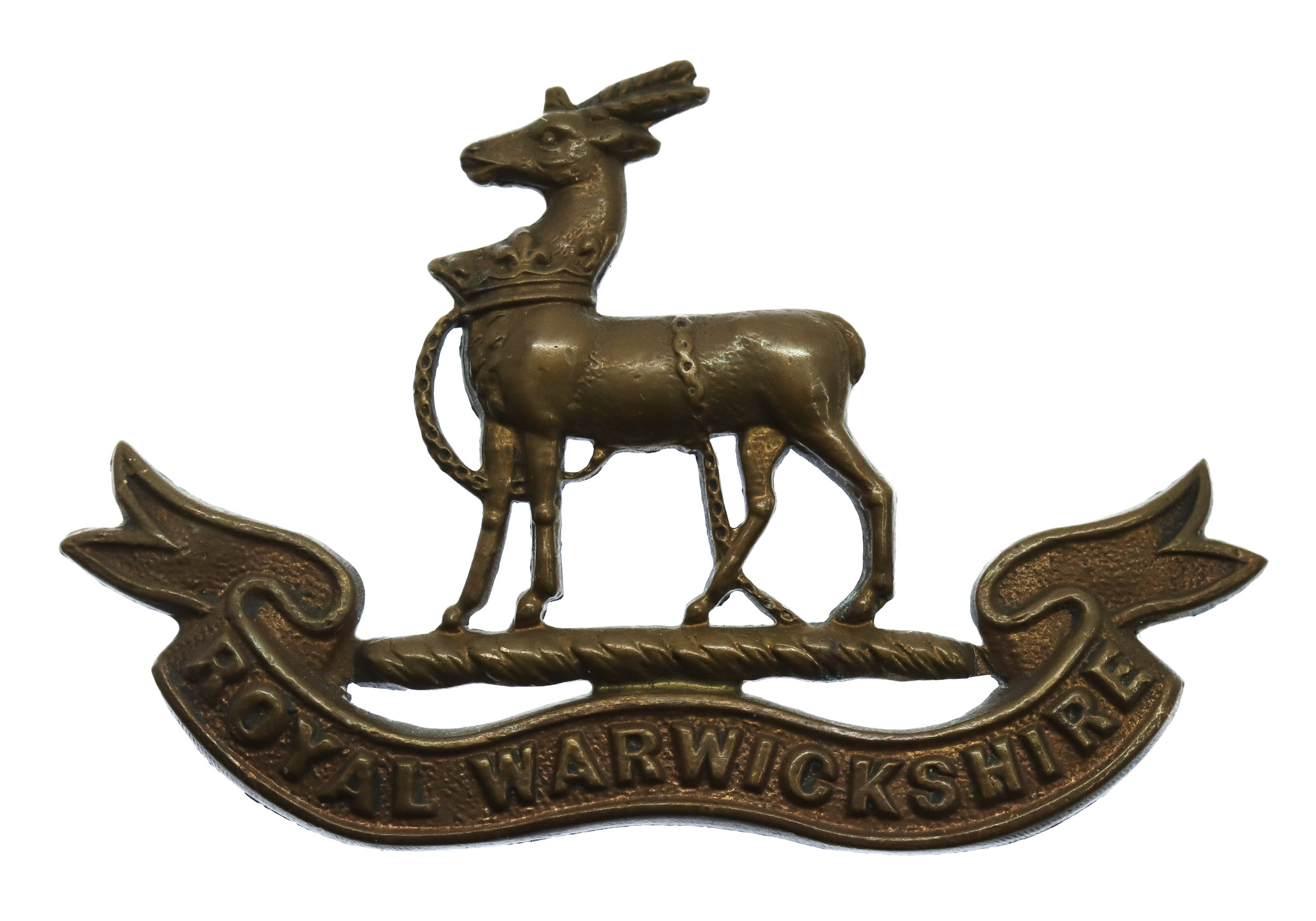 Royal Warwickshire Regiment Officer's Service Dress Collar Badge