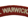 Royal Warwickshire Regiment (ROYAL WARWICKSHIRE) Cloth Shoulder Title