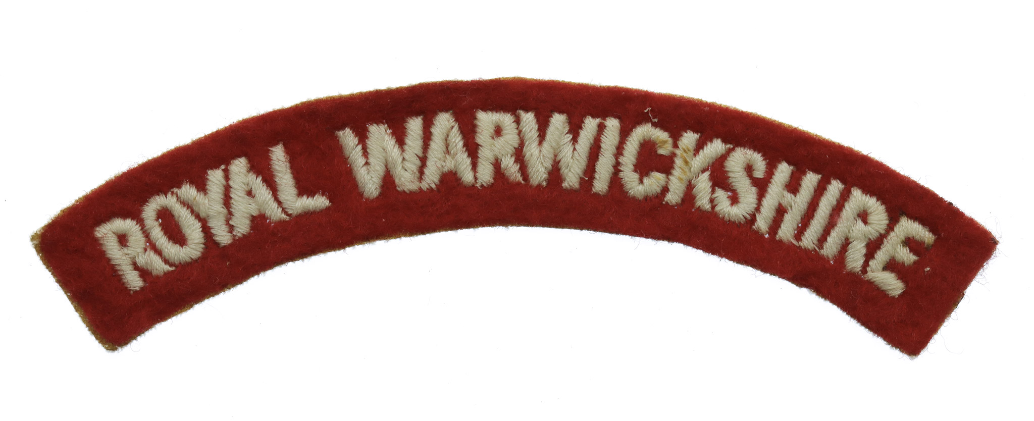 Royal Warwickshire Regiment (ROYAL WARWICKSHIRE) Cloth Shoulder Title
