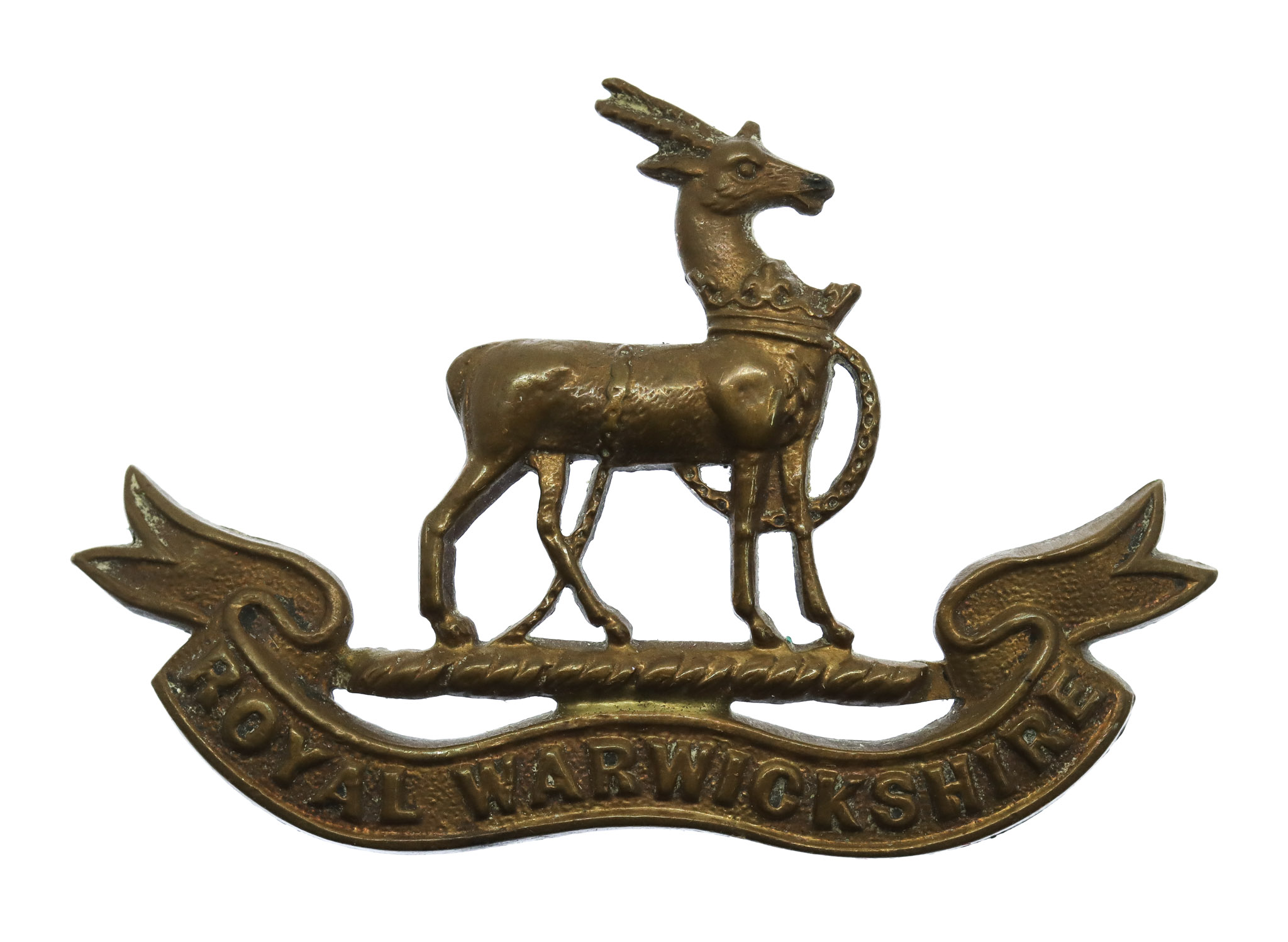 Royal Warwickshire Regiment Officer's Service Dress Collar Badge