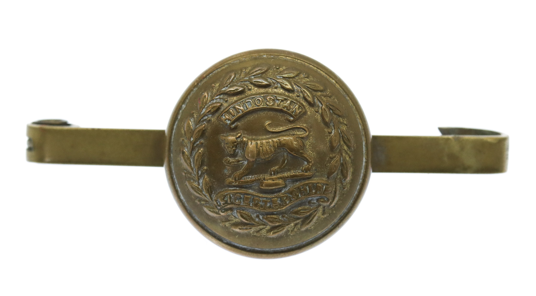 Leicestershire Regiment Button Sweetheart Brooch