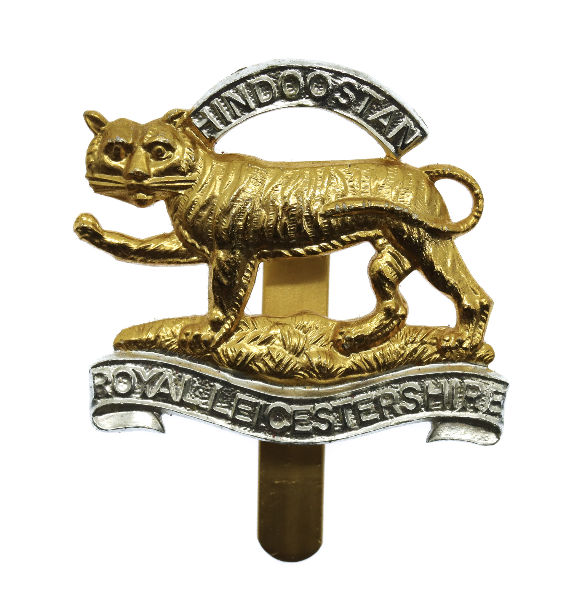 Royal Leicestershire Regiment Anodised (Staybrite) Beret Badge