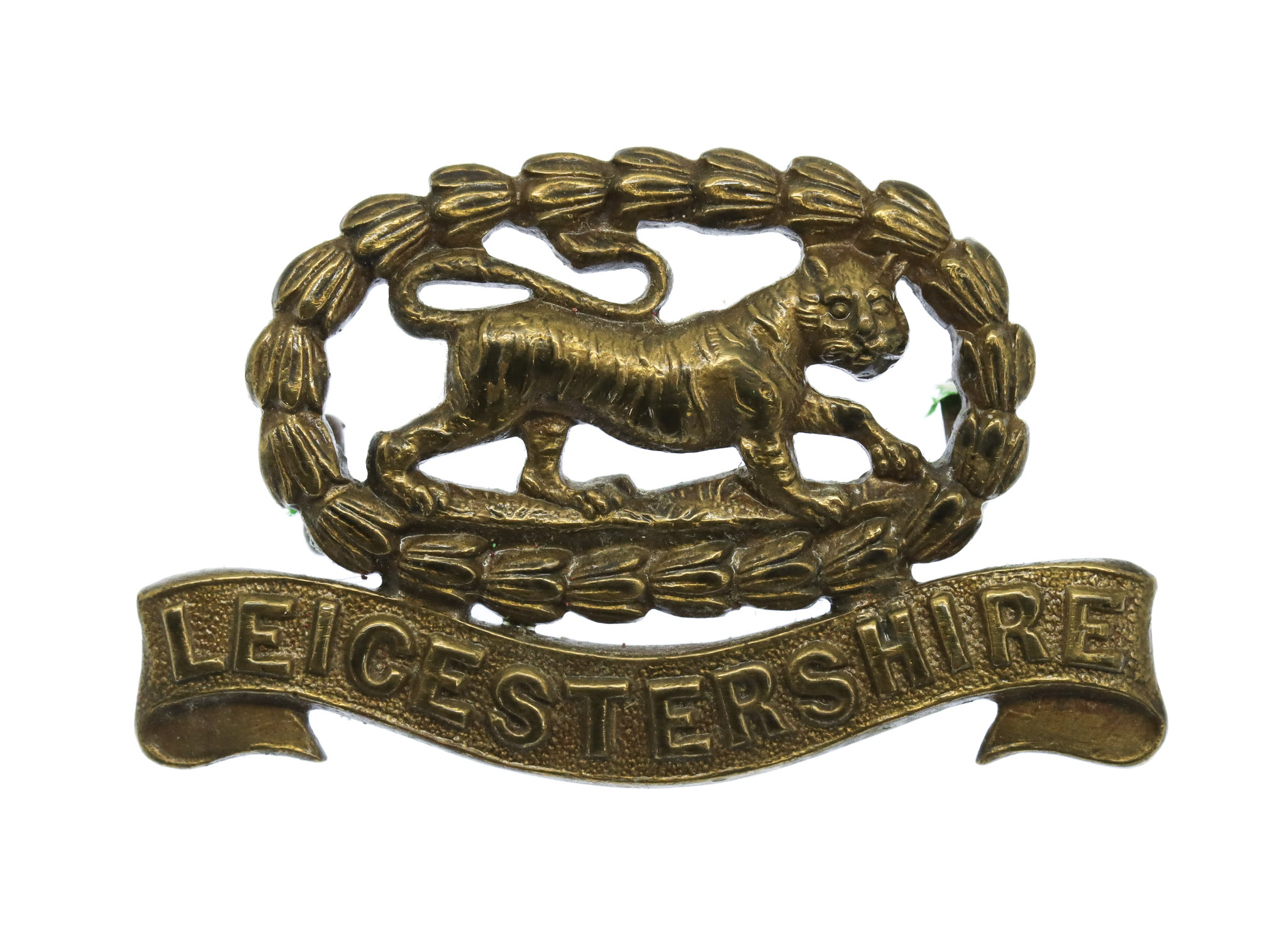 Leicestershire Regiment Officer's Service Dress Collar Badge