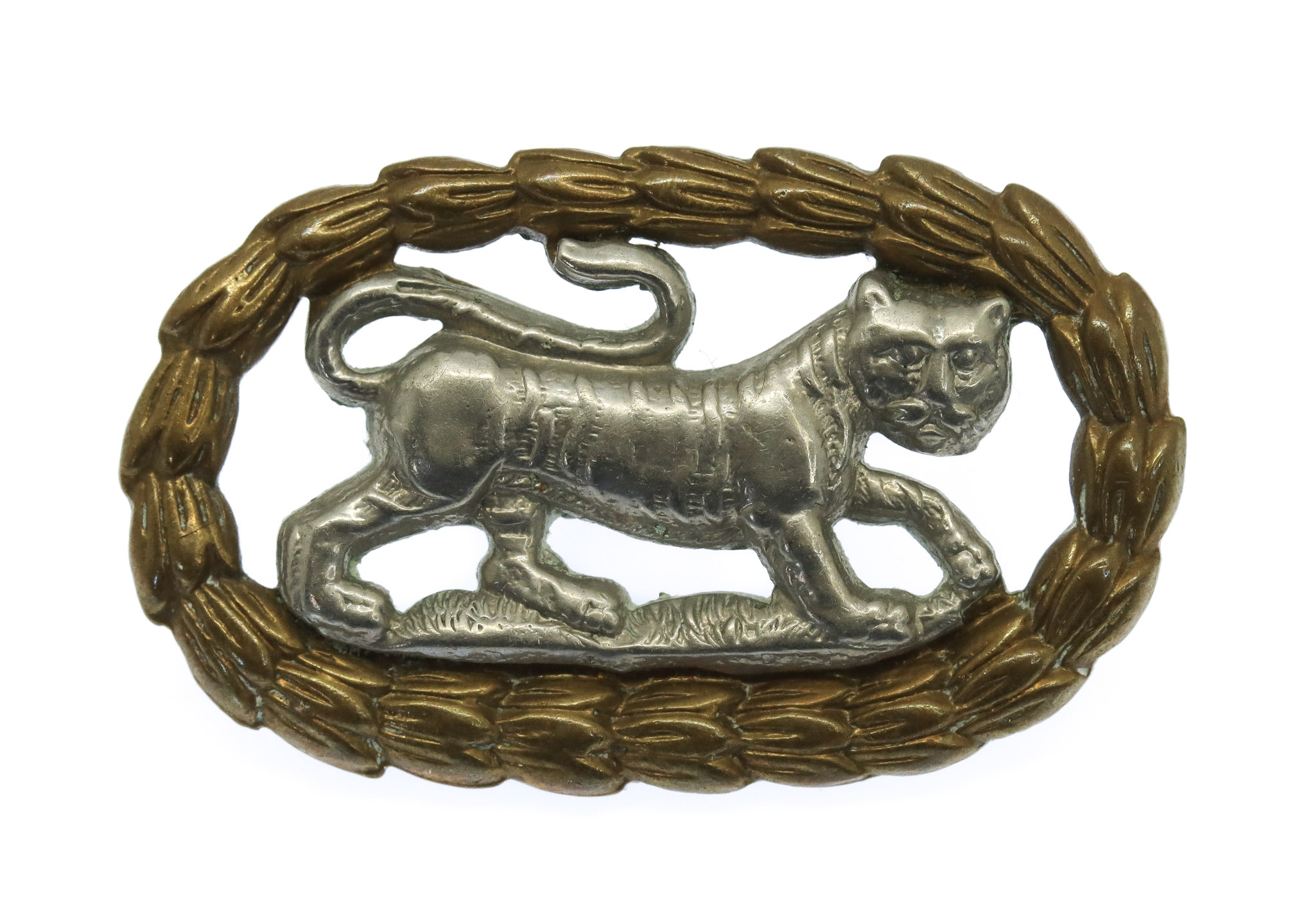 Leicestershire Regiment Bi-Metal Collar Badge