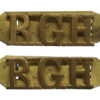 Pair of Royal Gloucestershire Hussars ( R.G.H.) Shoulder Titles