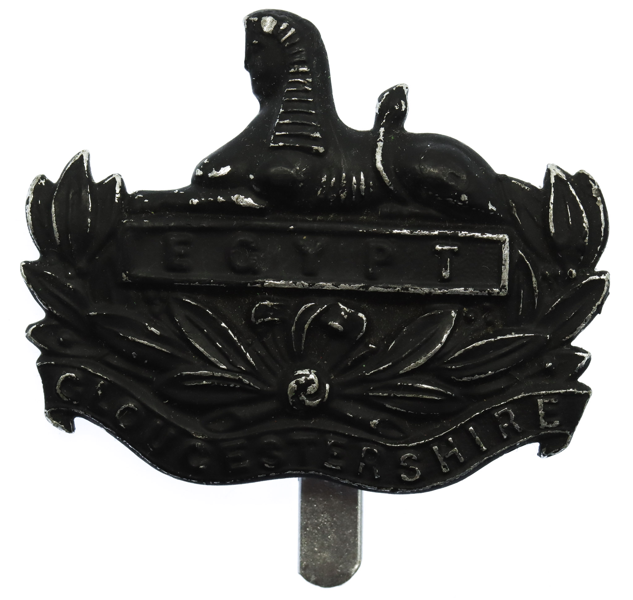 Gloucestershire Regiment Blackened Anodised (Staybrite) Cap Badge