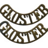 Pair of Gloucestershire Regiment (GLOSTER) Shoulder Titles