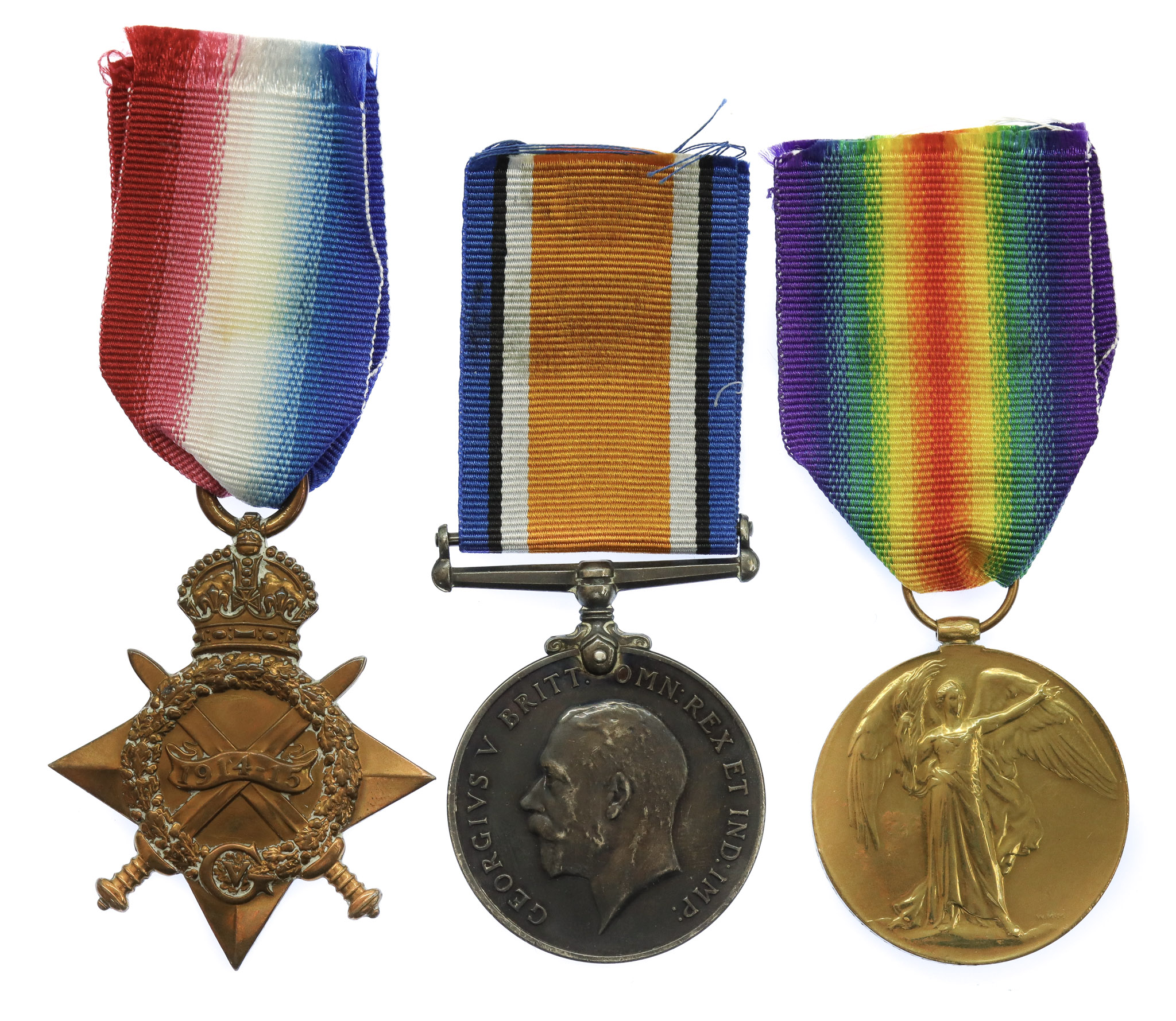 WW1 1914-15 Star Medal Trio - Pte. C. Freeman, King's Royal Rifle Corps