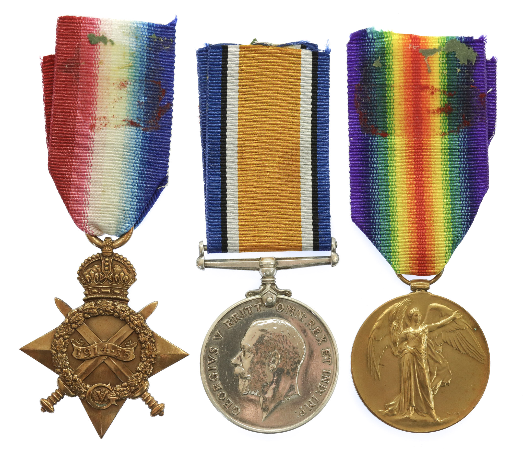 WW1 1914-15 Star Medal Trio - Pte. H.W. Phillips, East Yorkshire Regiment