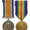 WW1 British War & Victory Medal Pair - Pte. F.M. Newell, 1st/4th (Hallamshire) Bn. York & Lancaster Regiment - K.I.A., 13/10/18