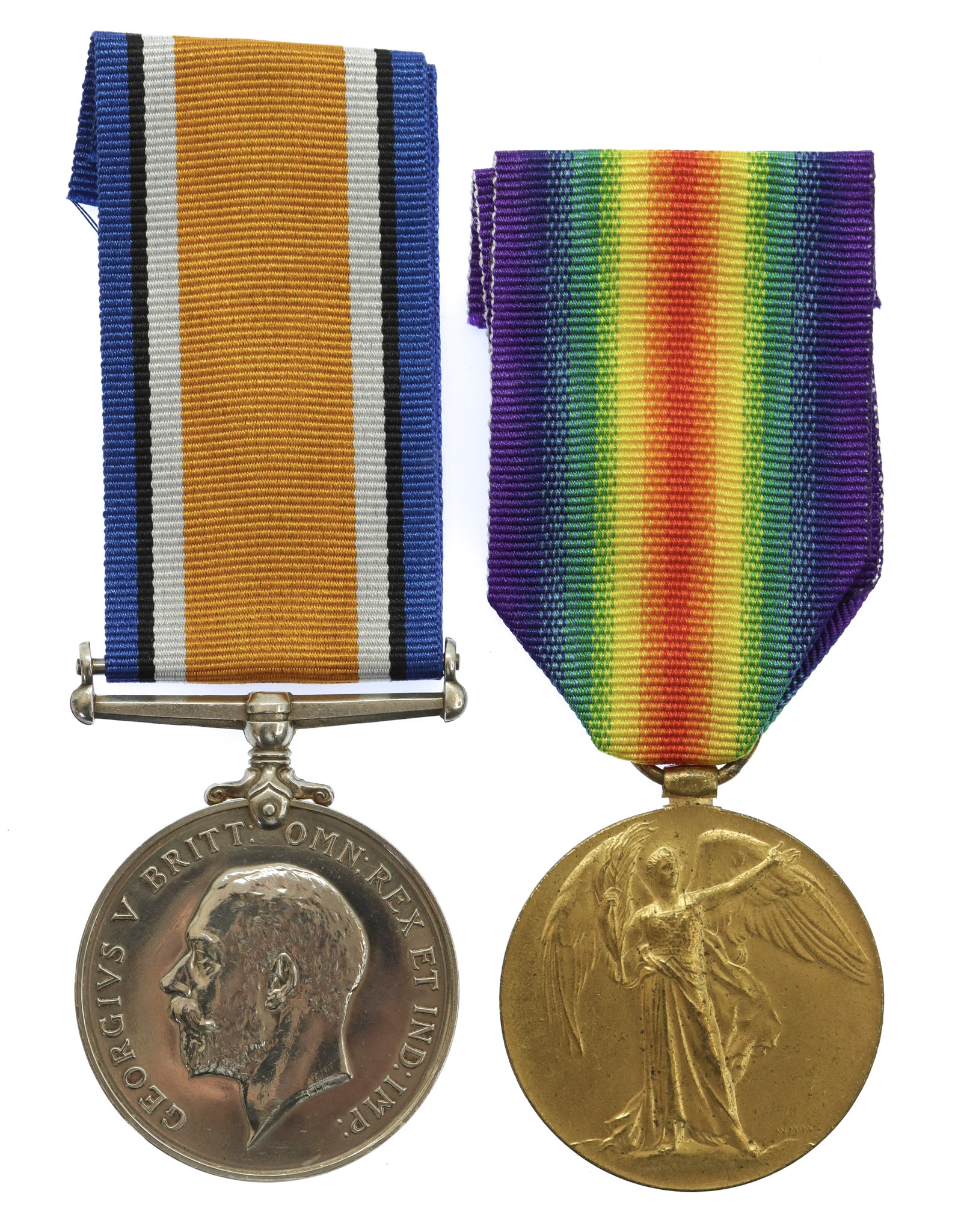 WW1 British War & Victory Medal Pair - Pte. F.M. Newell, 1st/4th (Hallamshire) Bn. York & Lancaster Regiment - K.I.A., 13/10/18