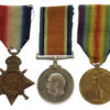 WW1 1914-15 Star Medal Trio - Pte. H. Naylor, Liverpool Regiment