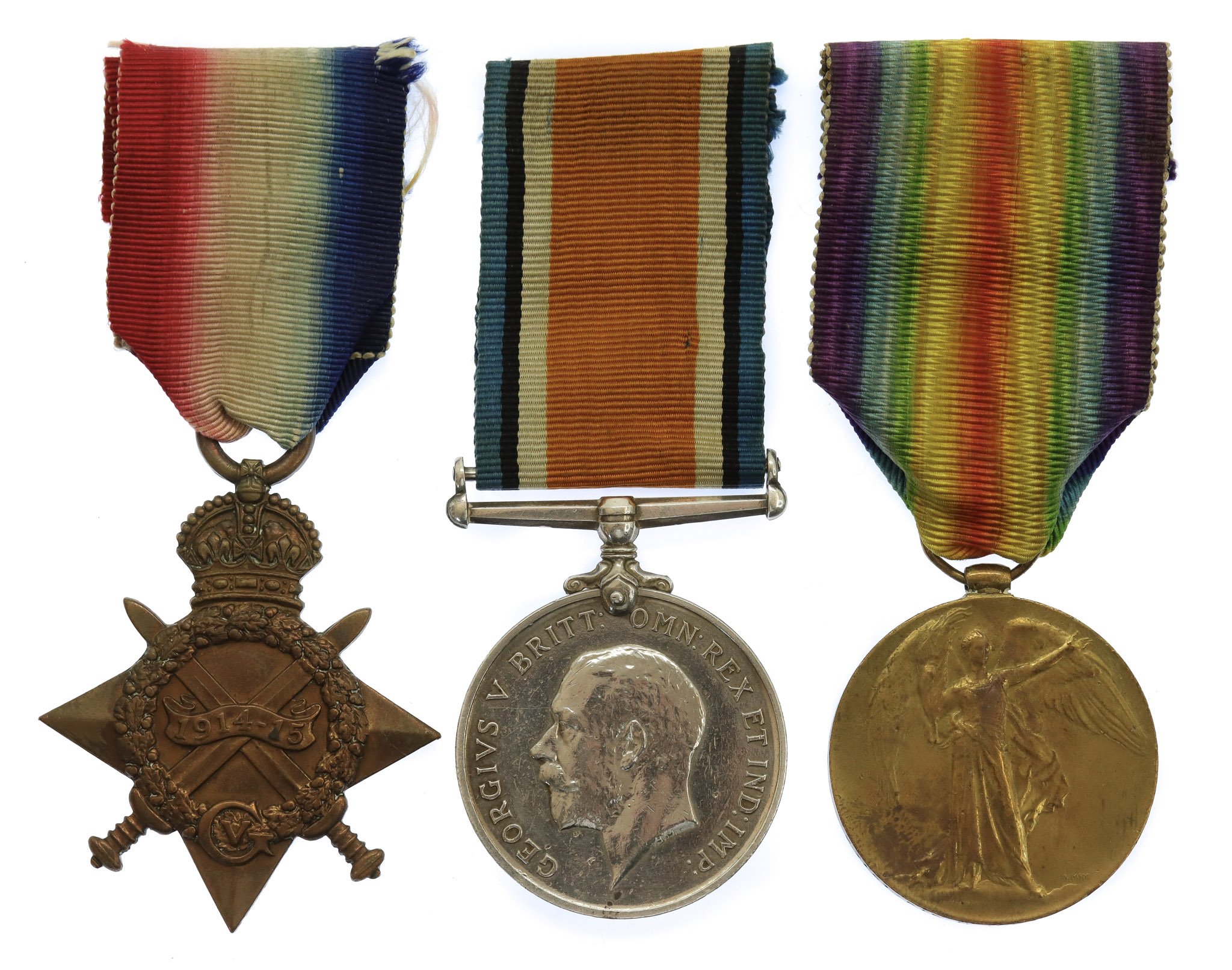 WW1 1914-15 Star Medal Trio - Pte. H. Naylor, Liverpool Regiment