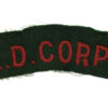 Army Dental Corps (A.D. CORPS) Cloth Shoulder Title