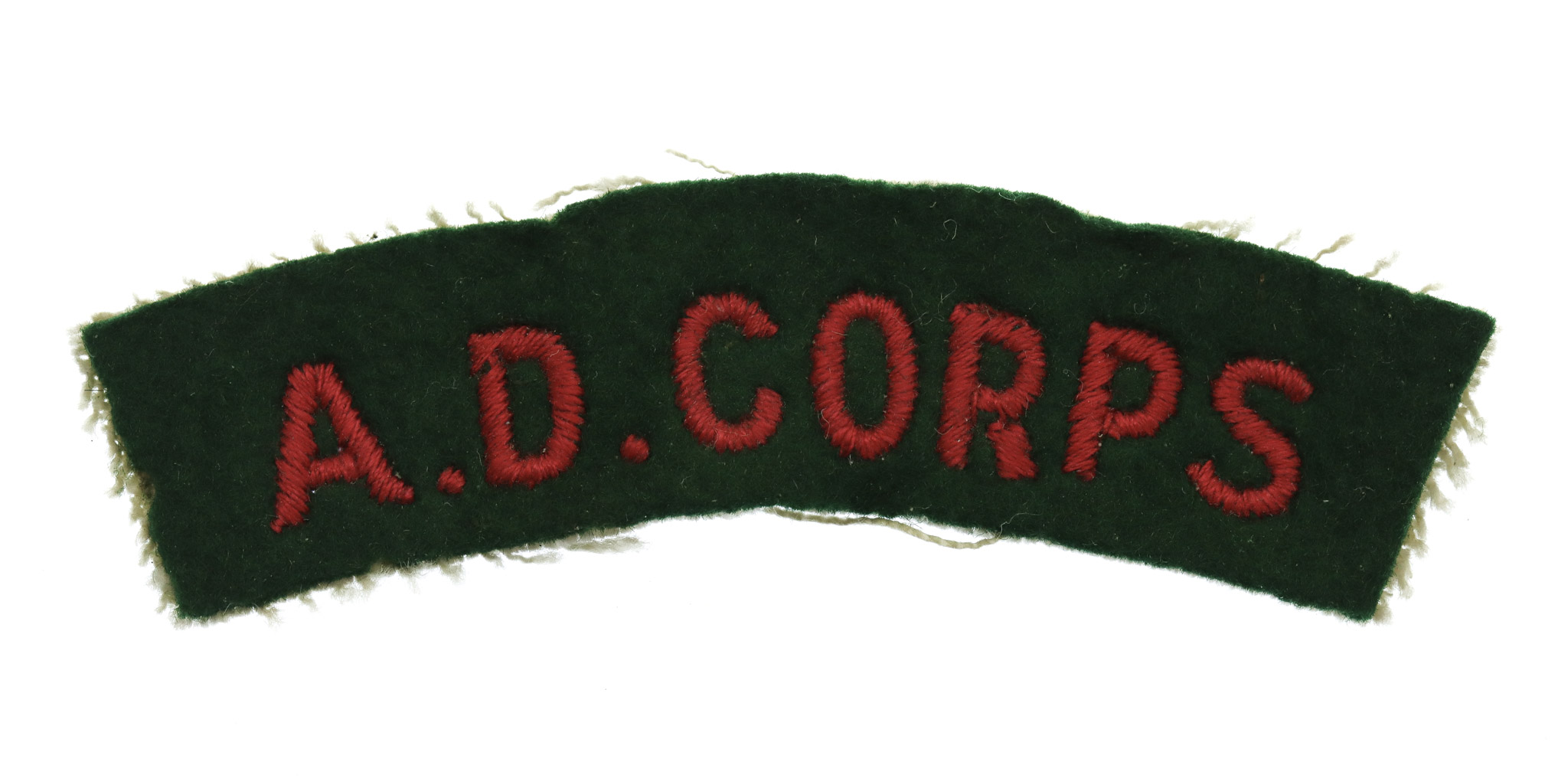 Army Dental Corps (A.D. CORPS) Cloth Shoulder Title