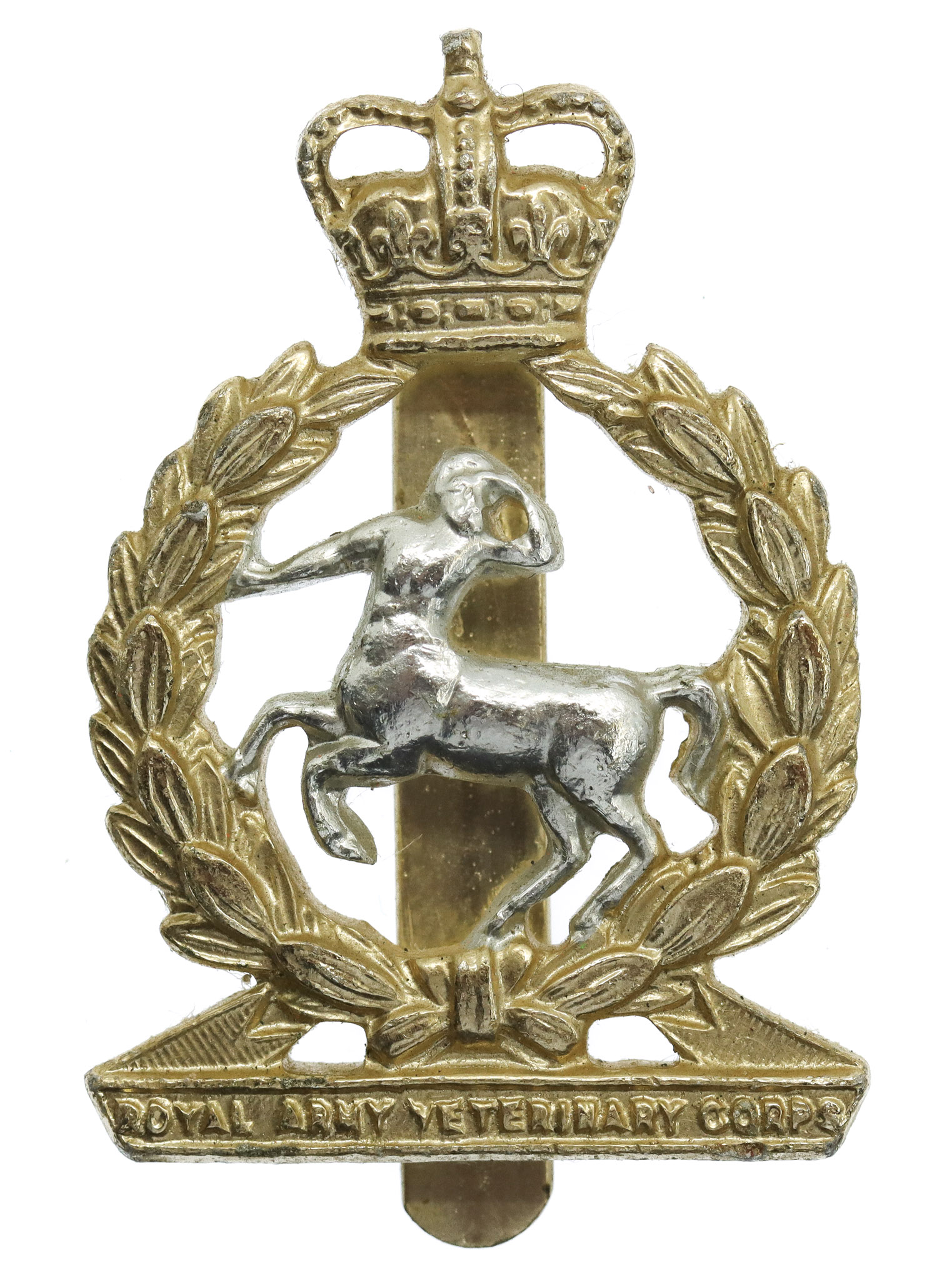 Royal Army Veterinary Corps (R.A.V.C.) Anodised (Staybrite) Cap Badge