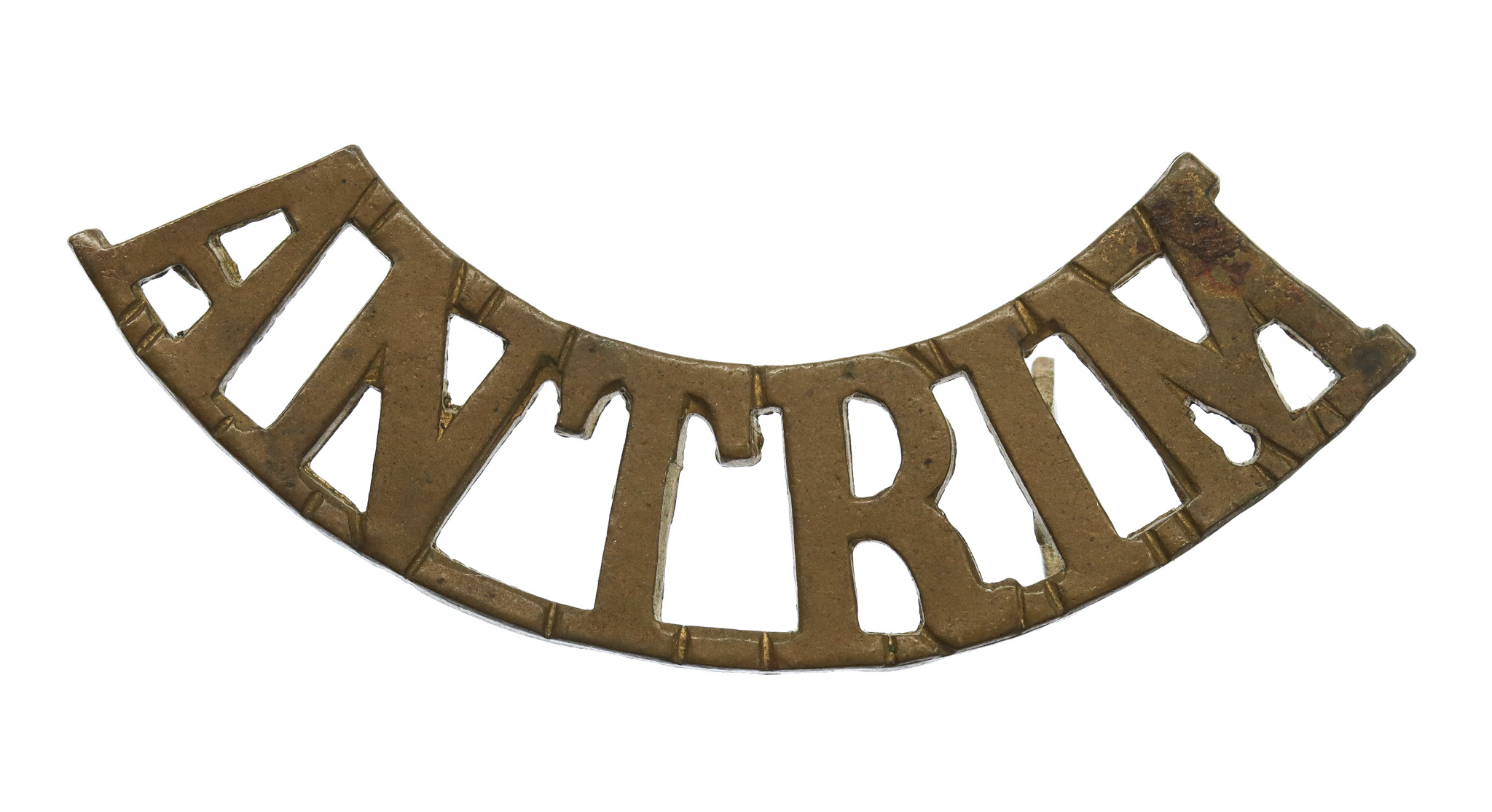 Antrim Royal Garrison Artillery Militia (ANTRIM) Shoulder Title