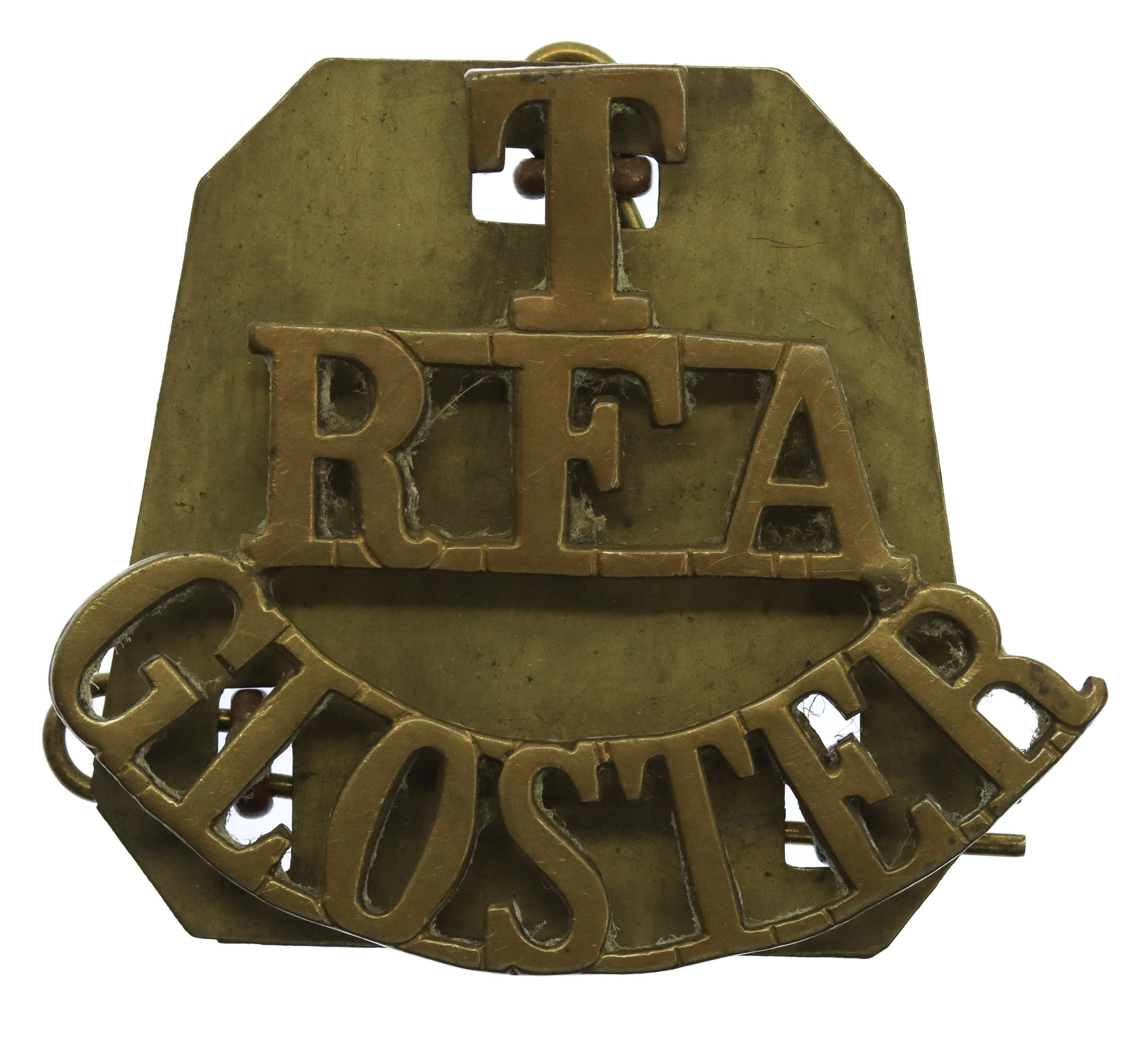 Royal Field Artillery Gloucestershire Territorials (T/R.F.A./GLOSTER) Shoulder Title