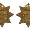 Pair of East Surrey Regiment Collar Badges - King's Crown
