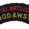 Queen's Own Dorset & West Somerset Yeomanry Royal Artillery (ROYAL ARTILLERY/Q.O.D. & W.S.Y.) Cloth Shoulder Title