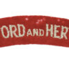 Bedfordshire & Hertfordshire Regiment (BEDFORD AND HERTFORD) Cloth Shoulder Title
