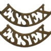 Pair of Essex Regiment (ESSEX) Shoulder Titles