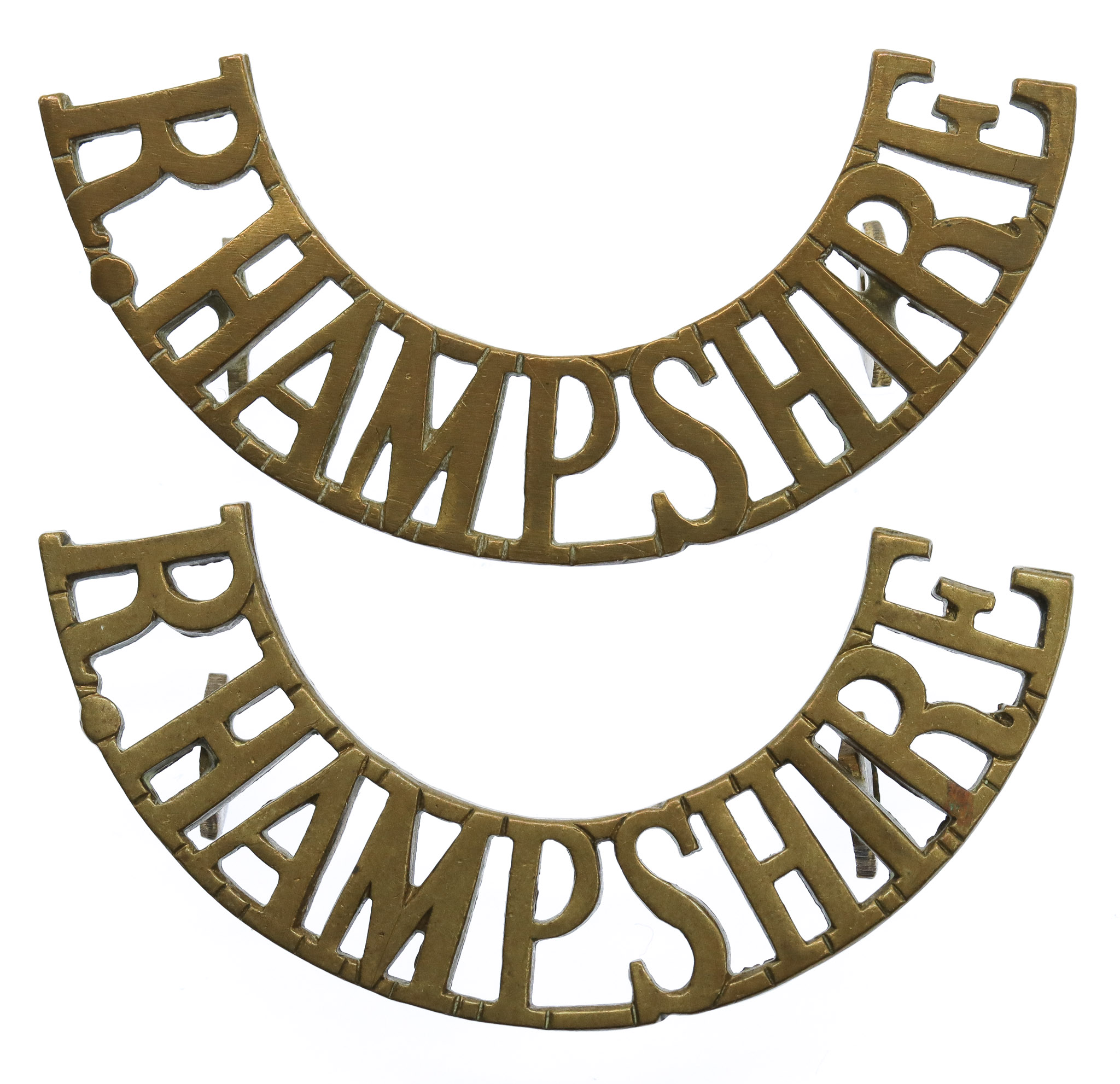 Pair of Royal Hampshire Regiment (R.HAMPSHIRE) Shoulder Titles