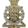 Royal Jersey Militia Royal Engineers Anodised (Staybrite) Cap Badge
