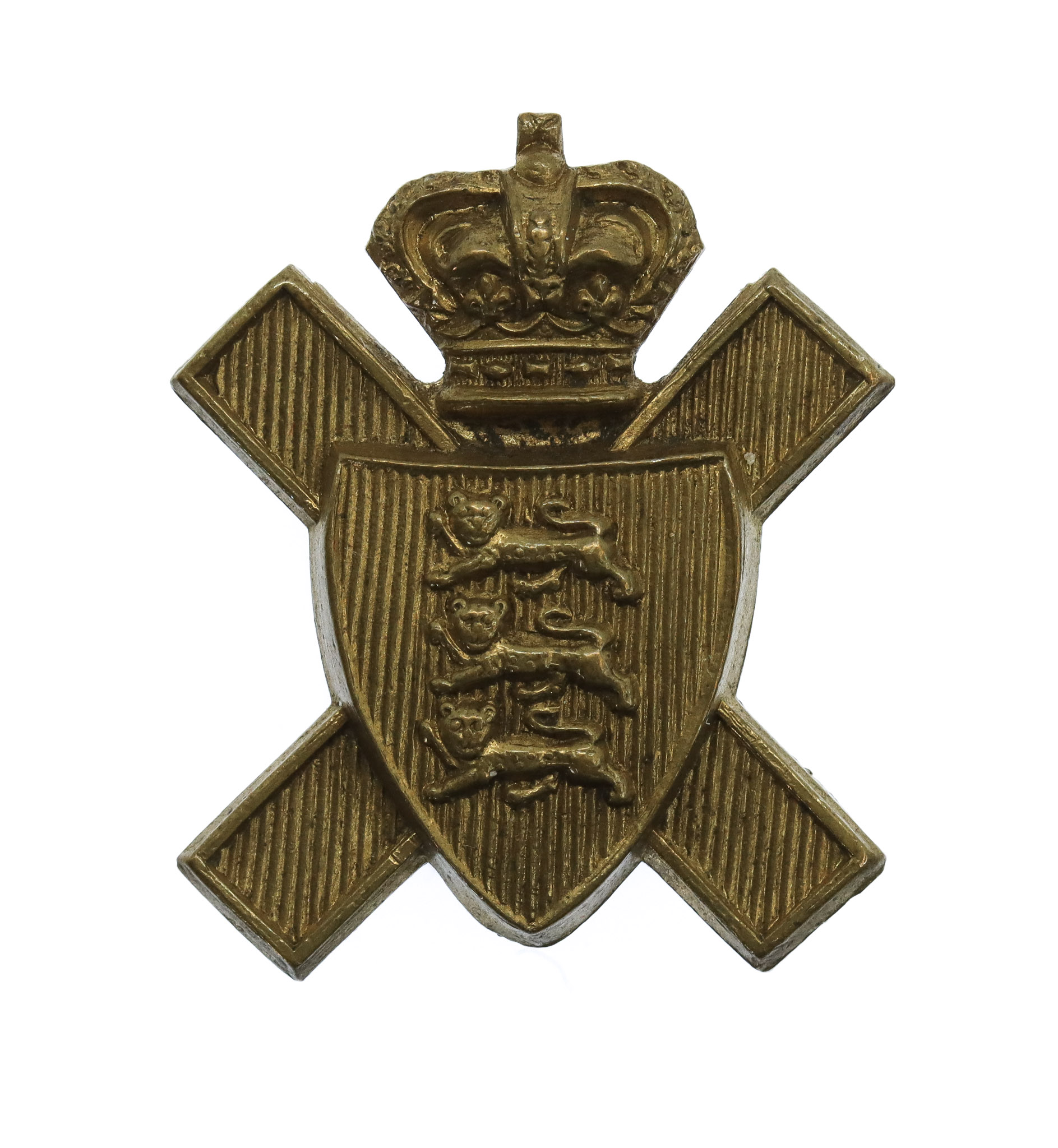 Victorian Royal Militia of the Island of Jersey (Light Infantry) Cap Badge