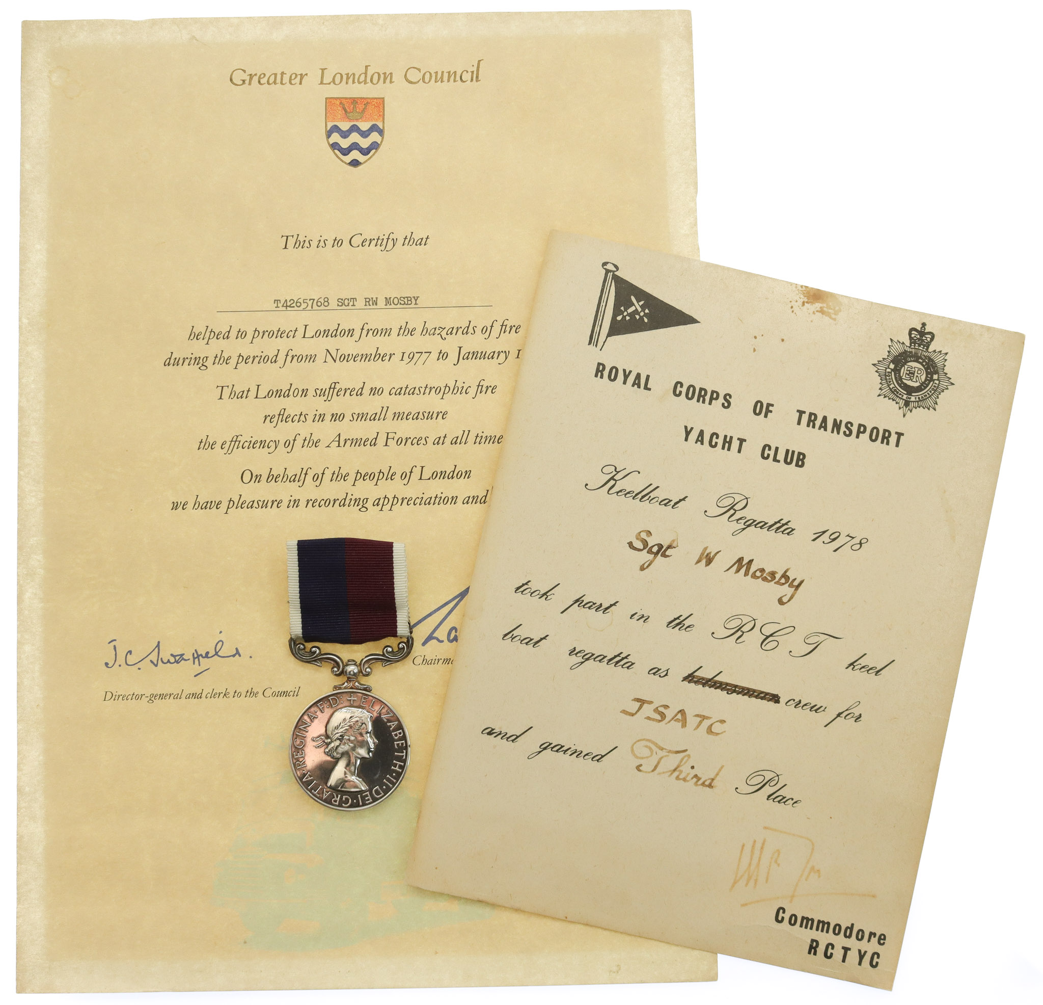 EIIR Royal Air Force Long Service & Good Conduct Medal - Sgt. R.W. Mosby, Royal Air Force