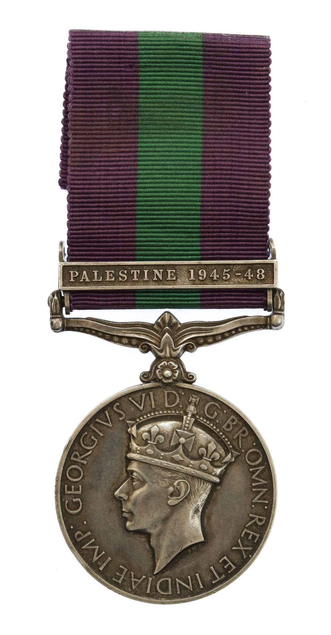 General Service Medal (Clasp - Palestine 1945-48) Pte. G.P.C.M. Bussy, Army Air Corps