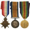 1914 Mons Star Medal Trio - Pte. W.P. Bennett, East Yorkshire Regiment (Ended his service as a POW Guard in Malta)