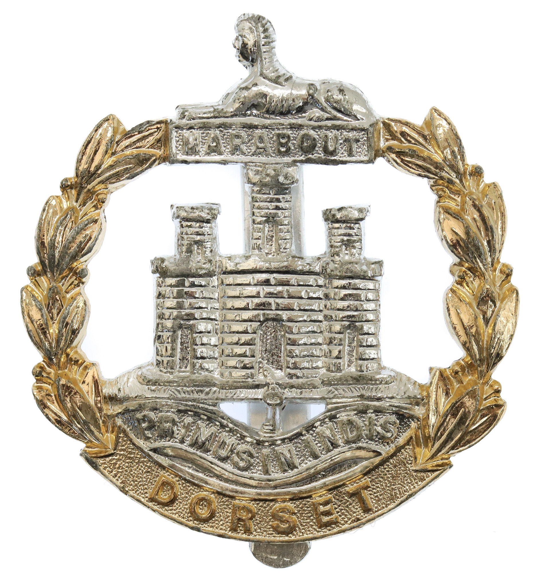 Dorset Regiment Anodised (Staybrite) Cap Badge