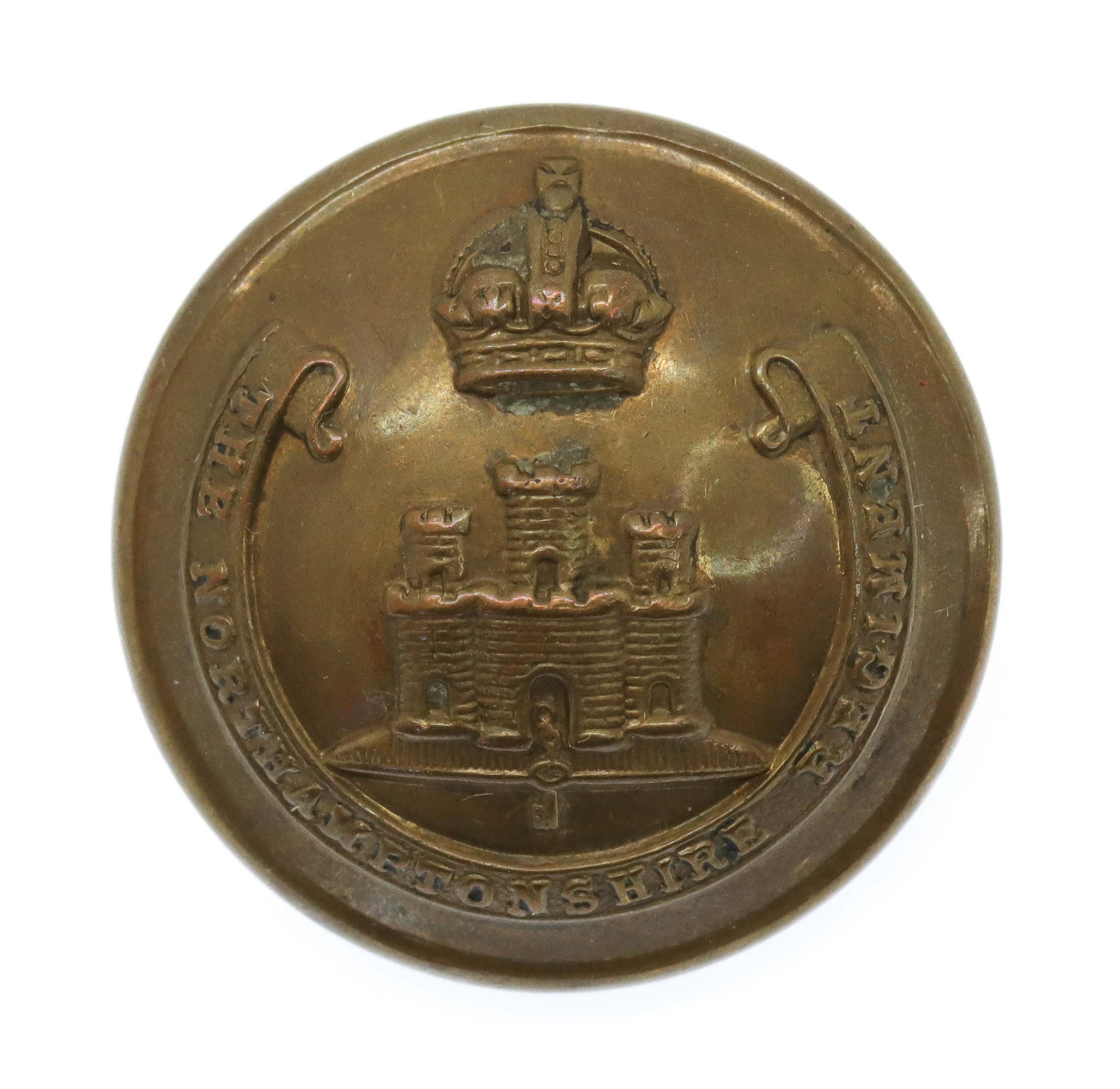 Northamptonshire Regiment Officer's Button - King's Crown (26mm)
