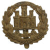 Northamptonshire Regiment WW1 All Brass Economy Cap Badge 