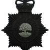 Worcestershire Constabulary Night Helmet Plate - Queen's Crown