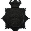 Worcestershire Police Blackened Brass Helmet Plate - King's Crown
