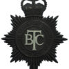 British Transport Commission (B.T.C.) Police Night Helmet Plate - Queen's Crown