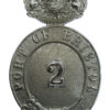 Port of Bristol Police Chrome Helmet Plate (2)