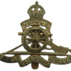 Royal Artillery (Revolving Wheel) Cap Badge - King's Crown