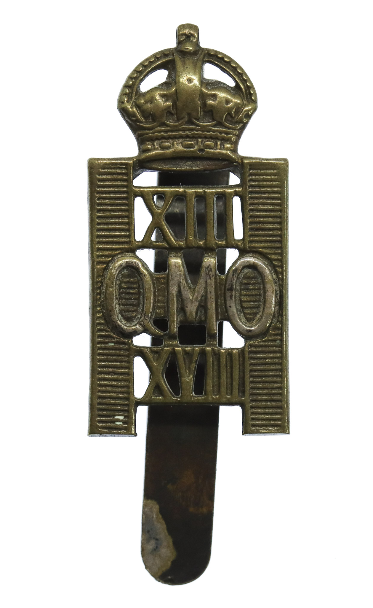 13th/18th Q.M.O. Royal Hussars Cap Badge (circa 1929-1938)